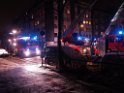 Feuer 3 Dachstuhlbrand Koeln Muelheim Gluecksburgstr P081